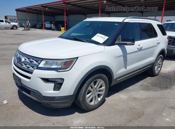 1FM5K8D82JGC45594 2018 FORD EXPLORER White Передня ліва чверть