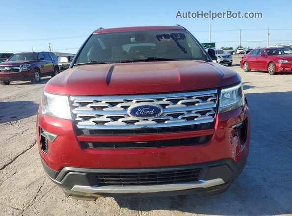 1FM5K8D82JGC70978 2018 FORD EXPLORER Красный Вид спереди