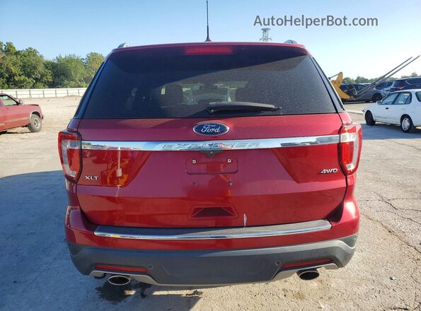 1FM5K8D82JGC70978 2018 FORD EXPLORER Красный Вид сзади