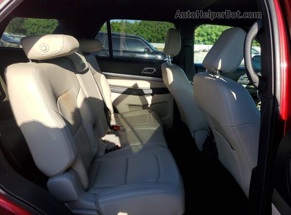 1FM5K8D82JGC70978 2018 FORD EXPLORER Красный Вид задних сидений