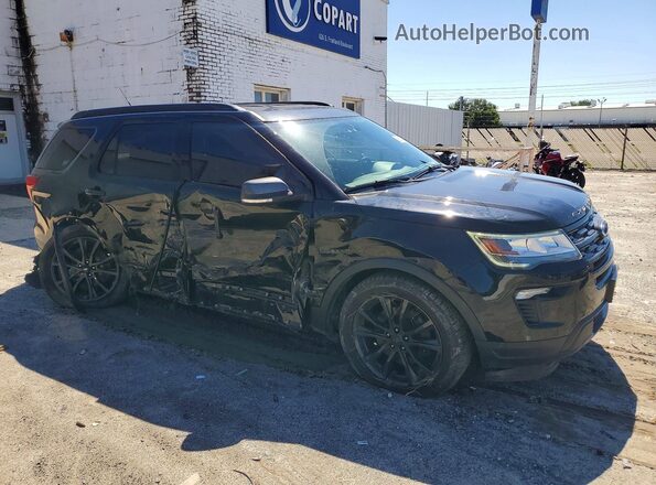 1FM5K8D82JGC90082 2018 FORD EXPLORER Black Передня права чверть