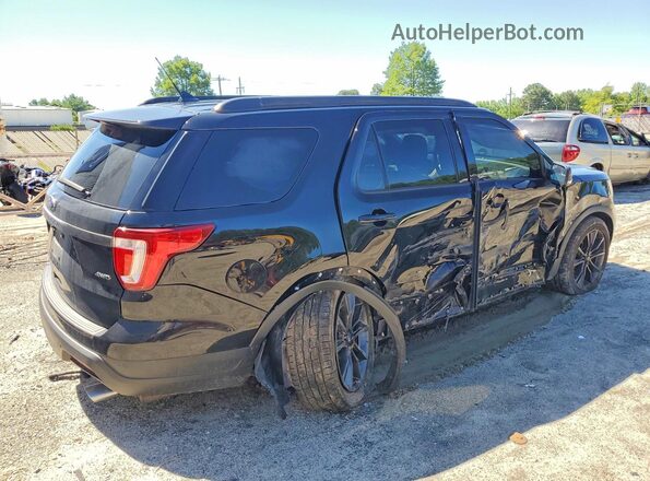 1FM5K8D82JGC90082 2018 FORD EXPLORER Black Задня права чверть