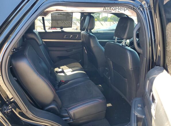 1FM5K8D82JGC90082 2018 FORD EXPLORER Black Вид задньої частини салону
