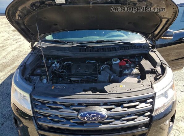 1FM5K8D82JGC90082 2018 FORD EXPLORER Black Вид підкапотного простору