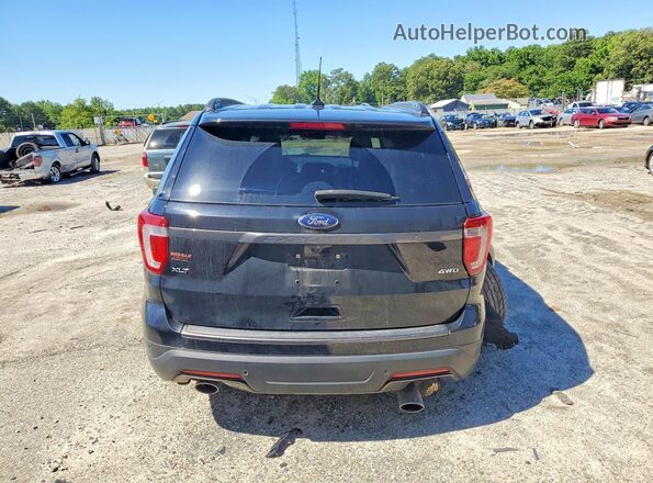 1FM5K8D82JGC90082 2018 FORD EXPLORER Black Вид ззаду