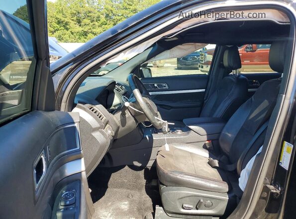1FM5K8D82JGC90082 2018 FORD EXPLORER Black Вид салону спереду
