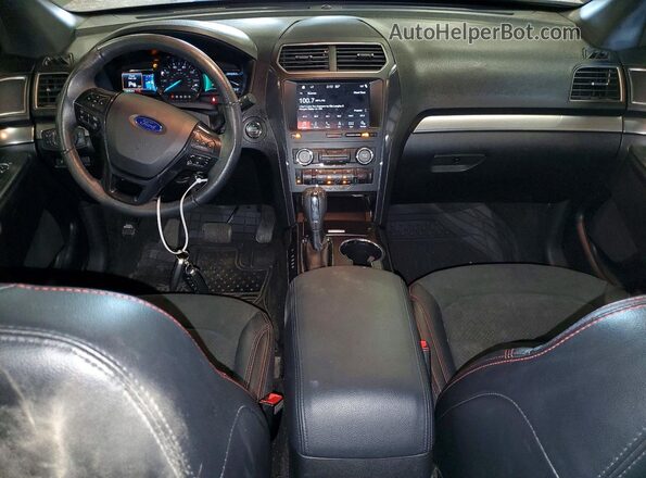 1FM5K8D82KGB37526 2019 FORD EXPLORER Charcoal Vista del salpicadero