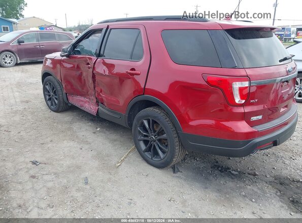 1FM5K8D82KGB52172 2019 FORD EXPLORER Red Trasero izquierdo