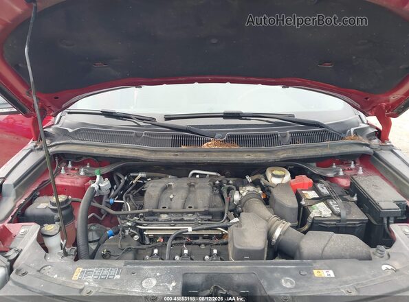 1FM5K8D82KGB52172 2019 FORD EXPLORER Red Vista trasera