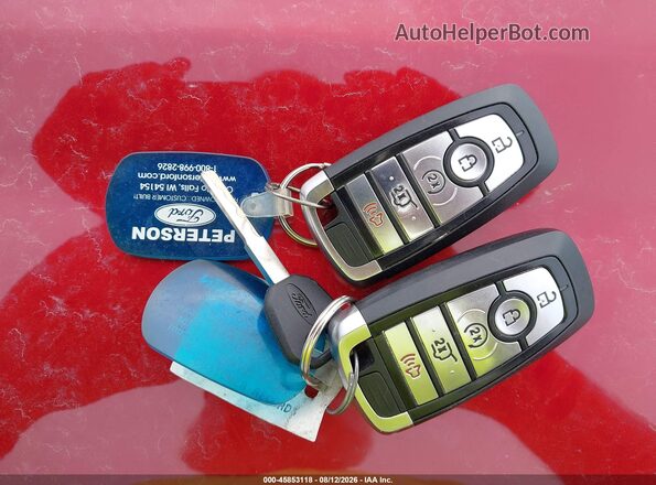 1FM5K8D82KGB52172 2019 FORD EXPLORER Red Vista del salpicadero