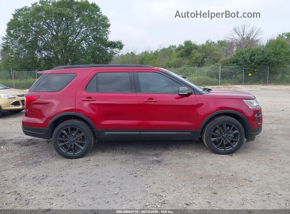 1FM5K8D82KGB52172 2019 FORD EXPLORER Red Vista interior de 360 grados