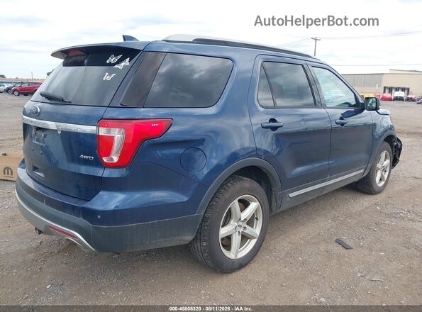 1FM5K8D83GGC56208 2016 FORD EXPLORER Blue Задня права чверть