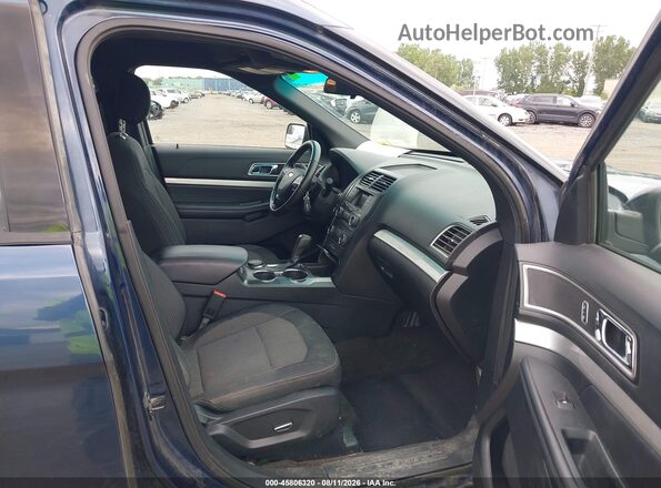 1FM5K8D83GGC56208 2016 FORD EXPLORER Blue Вид салону спереду