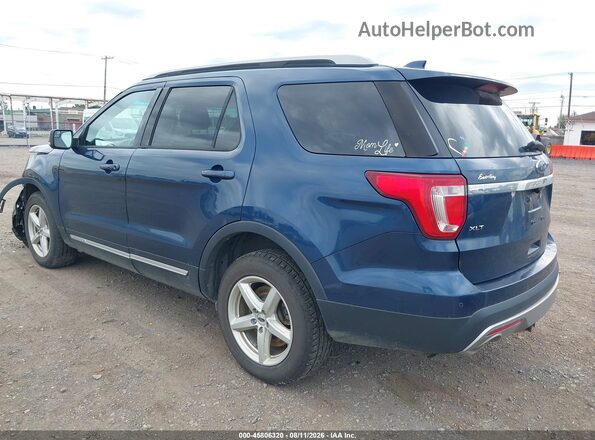1FM5K8D83GGC56208 2016 FORD EXPLORER Blue Задня ліва чверть