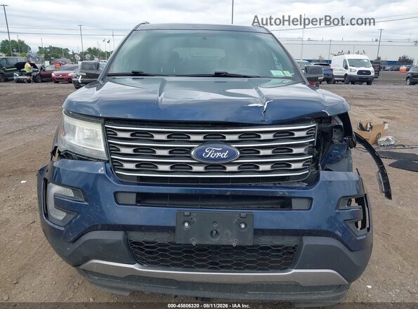 1FM5K8D83GGC56208 2016 FORD EXPLORER Blue Вид задньої частини салону
