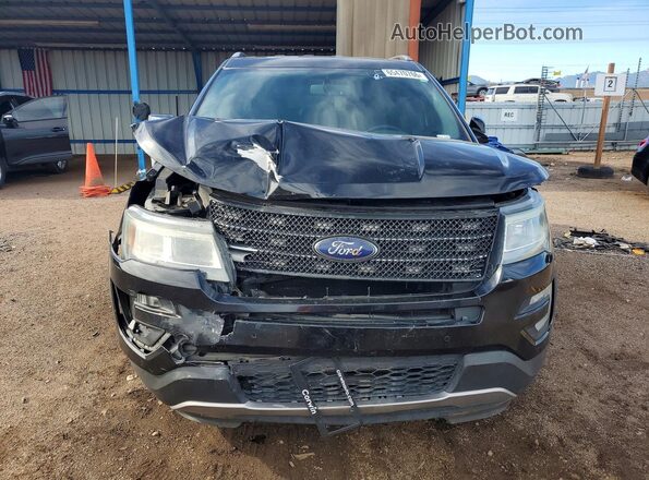 1FM5K8D83GGD24880 2016 FORD EXPLORER Black წინა ხედი
