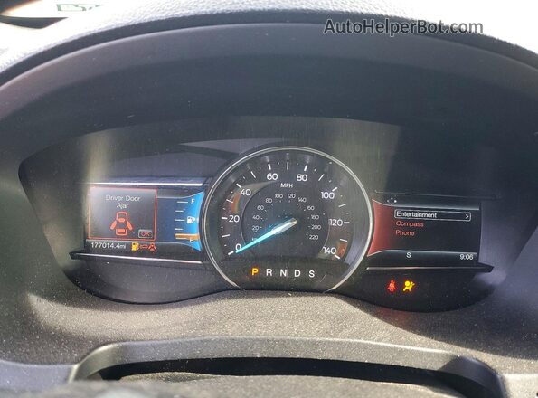 1FM5K8D83GGD24880 2016 FORD EXPLORER Black ხელსაწყოთა პანელის ხედი