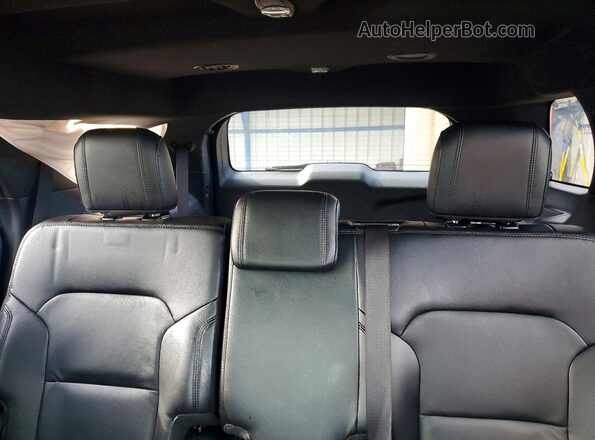 1FM5K8D83GGD24880 2016 FORD EXPLORER Black უკანა სავარძლების ხედი