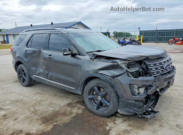 1FM5K8D83HGA93352 2017 FORD EXPLORER Gray Առջևի աջ