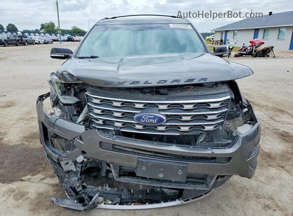 1FM5K8D83HGA93352 2017 FORD EXPLORER Gray Դիմացի տեսք