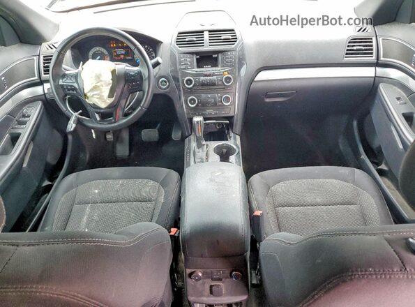 1FM5K8D83HGA93352 2017 FORD EXPLORER Gray Առջևի վահանակի տեսք