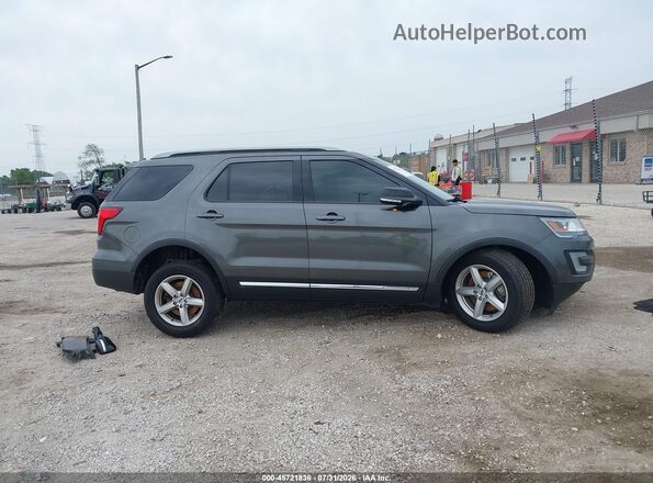 1FM5K8D83HGD81338 2017 FORD EXPLORER Gray უკანა სალონის ხედი
