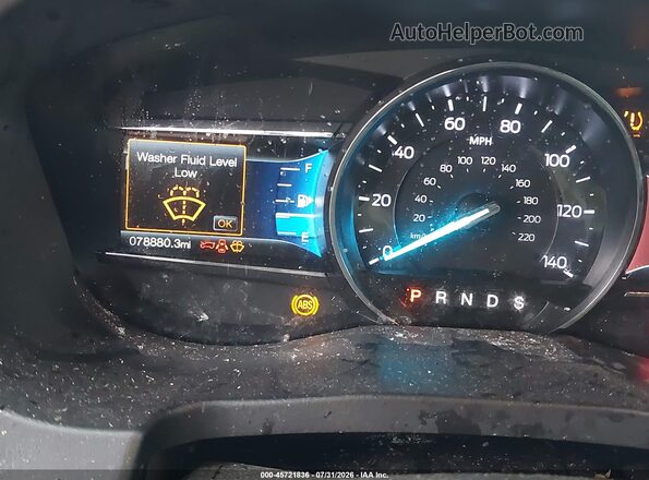 1FM5K8D83HGD81338 2017 FORD EXPLORER Gray უკანა სავარძლების ხედი