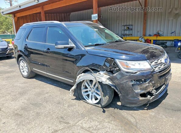 1FM5K8D83JGA80140 2018 FORD EXPLORER Black Przód prawy