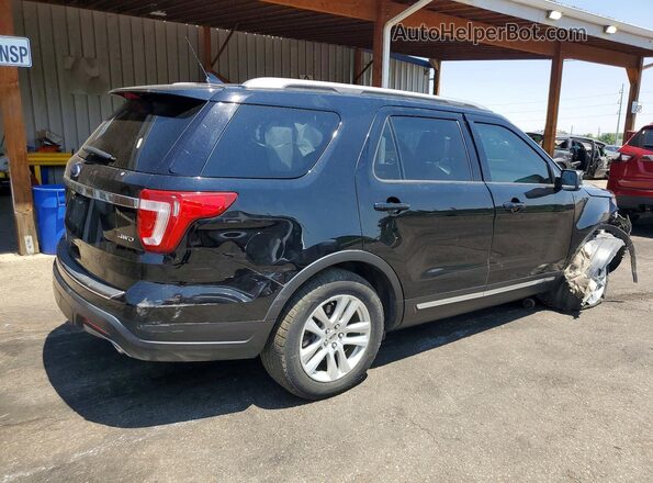 1FM5K8D83JGA80140 2018 FORD EXPLORER Black Tył prawy