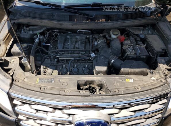 1FM5K8D83JGA80140 2018 FORD EXPLORER Black Widok komory silnika