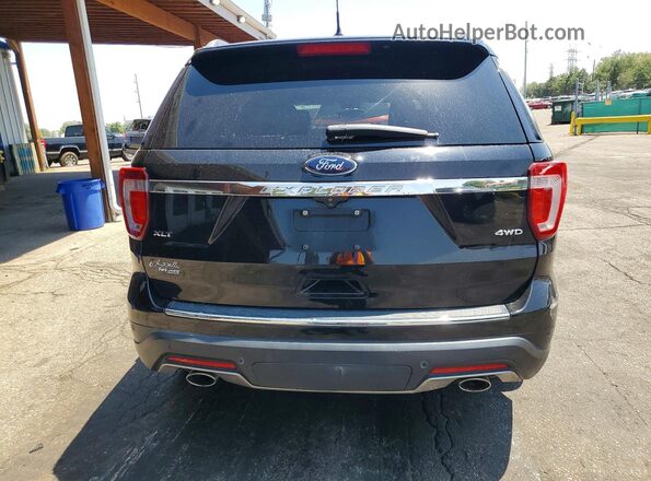 1FM5K8D83JGA80140 2018 FORD EXPLORER Black Widok z tyłu