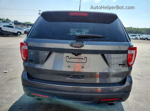 1FM5K8D83KGA81712 2019 FORD EXPLORER Black უკანა ხედი
