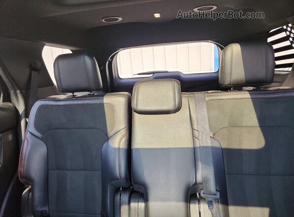 1FM5K8D83KGA81712 2019 FORD EXPLORER Black უკანა სავარძლების ხედი