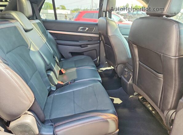 1FM5K8D83KGA81712 2019 FORD EXPLORER Black უკანა სალონის ხედი