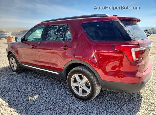 1FM5K8D84GGA87610 2016 FORD EXPLORER Red Trasero izquierdo