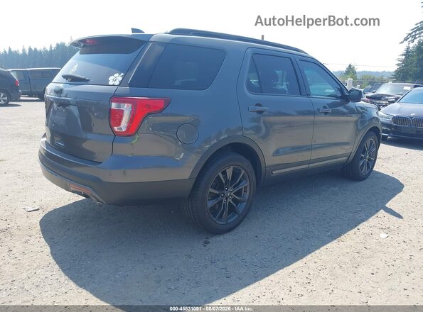 1FM5K8D84HGA34374 2017 FORD EXPLORER Black Tył prawy