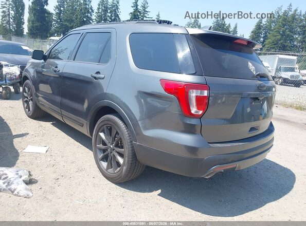 1FM5K8D84HGA34374 2017 FORD EXPLORER Black Tył lewy