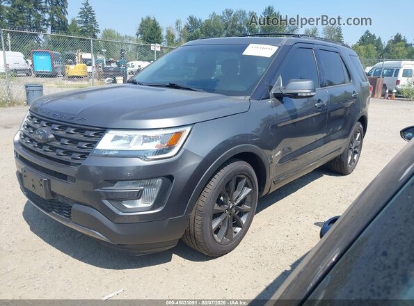 1FM5K8D84HGA34374 2017 FORD EXPLORER Black Przód lewy