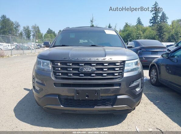 1FM5K8D84HGA34374 2017 FORD EXPLORER Black Widok zestawu wskaźników