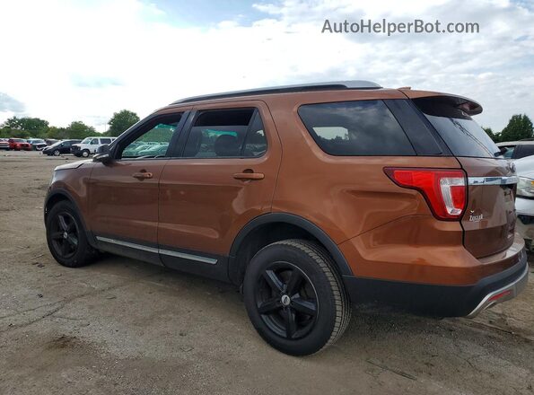1FM5K8D84HGA48453 2017 FORD EXPLORER Orange Rear left
