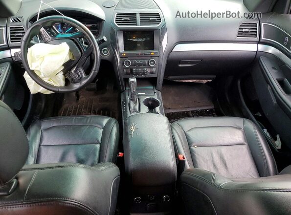 1FM5K8D84HGA48453 2017 FORD EXPLORER Orange Dashboard view