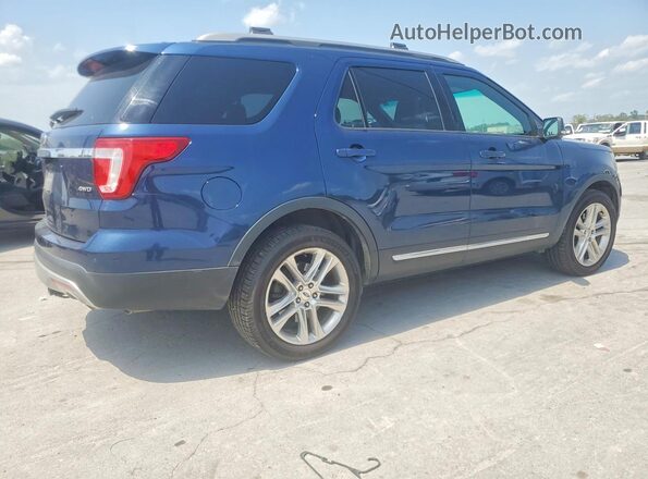 1FM5K8D84HGD34836 2017 FORD EXPLORER Синий Задняя правая четверть