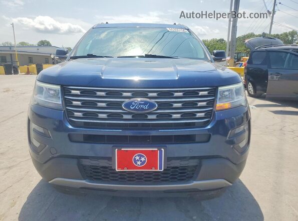 1FM5K8D84HGD34836 2017 FORD EXPLORER Синий Вид спереди