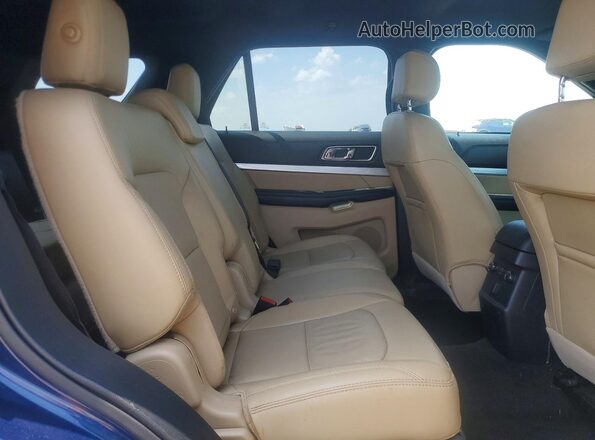 1FM5K8D84HGD34836 2017 FORD EXPLORER Синий Вид задних сидений