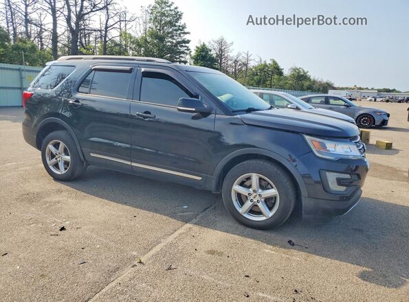 1FM5K8D84HGE17375 2017 FORD EXPLORER Black Przód prawy