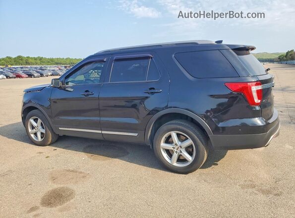1FM5K8D84HGE17375 2017 FORD EXPLORER Black Tył lewy