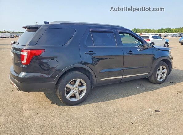 1FM5K8D84HGE17375 2017 FORD EXPLORER Black Tył prawy