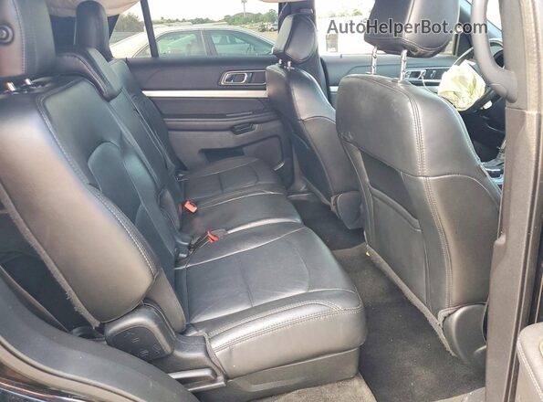 1FM5K8D84HGE17375 2017 FORD EXPLORER Black Widok wnętrza z tyłu