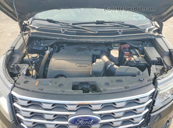 1FM5K8D84HGE17375 2017 FORD EXPLORER Black Widok komory silnika
