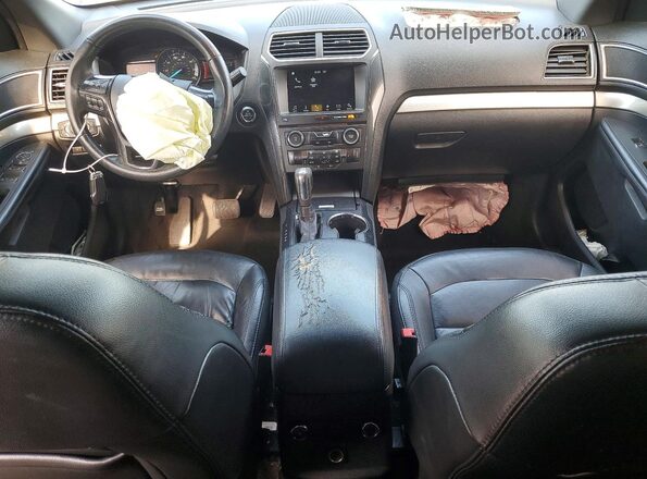 1FM5K8D84HGE17375 2017 FORD EXPLORER Black Widok deski rozdzielczej
